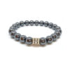 Vasfelvételt támogató, vértisztító, vérnyomást stabilizáló Betűs - hematit ásvány karkötő