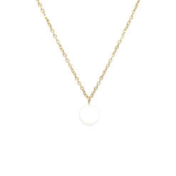 Hókvarc ásvány medálos nyaklánc