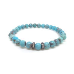 Belső nyugalmat biztosító, hangulathullámzásokat oldó, önbizalom növelő - türkiz ásvány karkötő