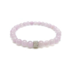 Önkifejezést, érzelmek szabad kinyilvánítását támogató, feszültségoldó, védelmező - kunzit ásvány karkötő